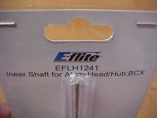 E-FLITE EFLH1241 = INNER SHAFT FOR ALUM HEAD/HUB. : BCX (NEW) - Picture 2 of 2
