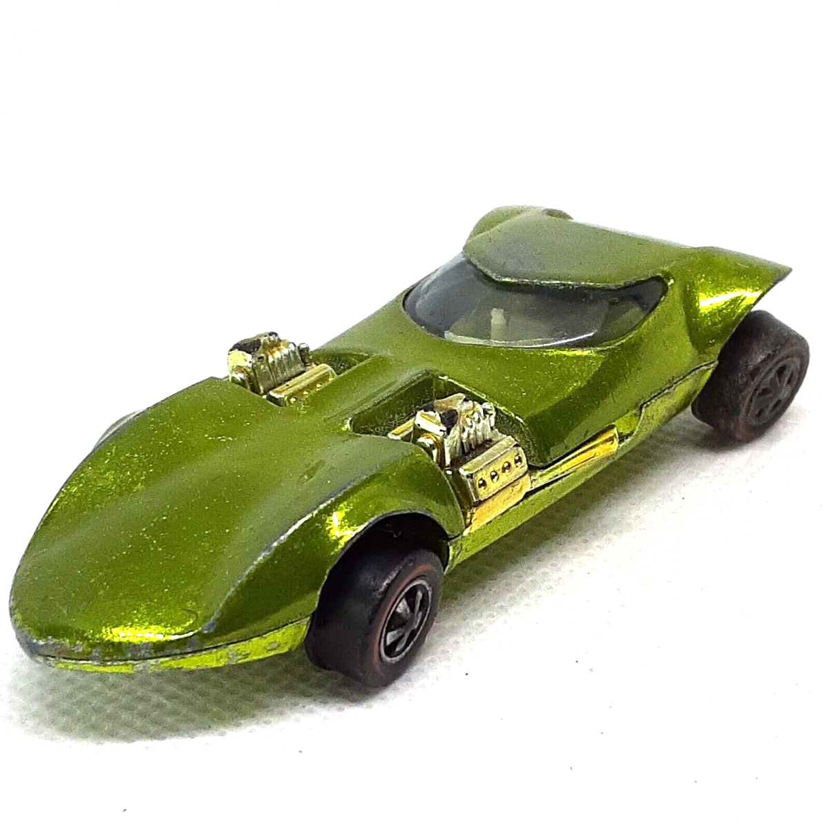 Hot Wheels Redline Twinmill Car 1968 Lime White Int. Made In