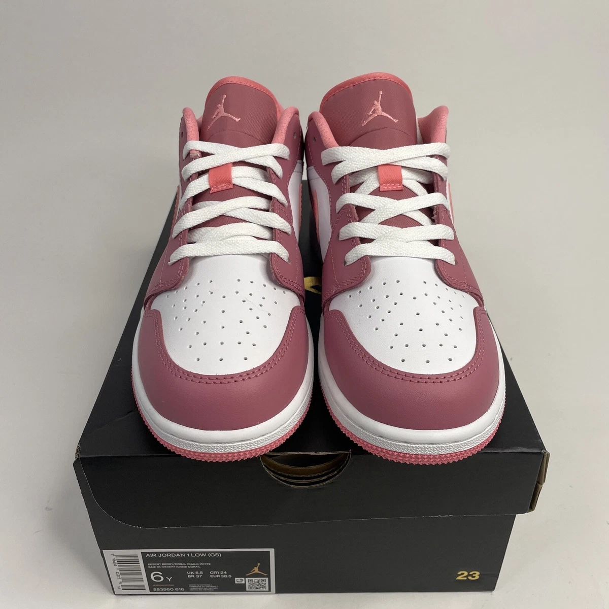 Nike Air Jordan 1 Retro Low GS “Desert Berry” Size 6Y/7.5W 553560-616 New |  eBay