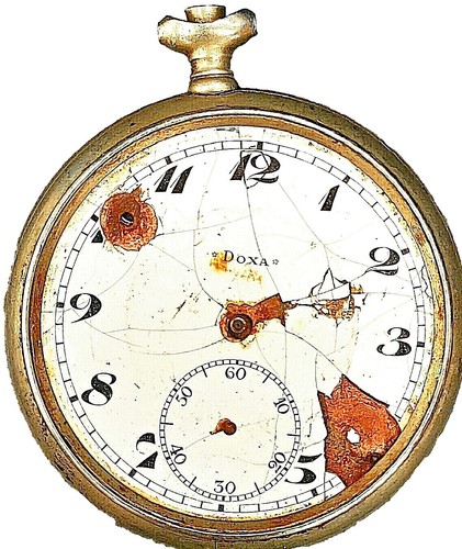 Vintage Fossil Watch Silver Toned White Face Roman Numeral Gold Colored Details‎ Fossil Gilmore two-tone watch with Roman numerals  main image 2