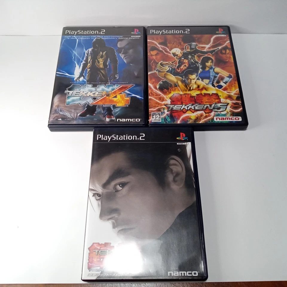 Tekken PS1 1 2 3 PS2 4 5 & Tag Tournament Lot 6 Set Japan Imports CIB Complete - Image 2 of 4
