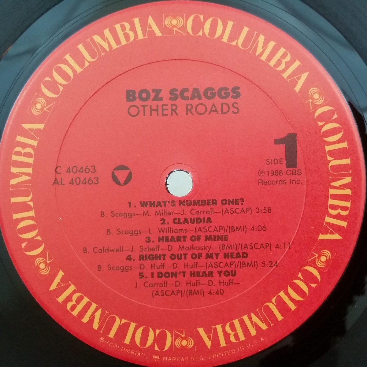 BOZ SKAGGS Other Roads C40463 TML LP Vinyl VG++ Cover Shrink BOZ SKAGGS Other Roads C40463 TML LP Vinyl VG++ Cover Shrink