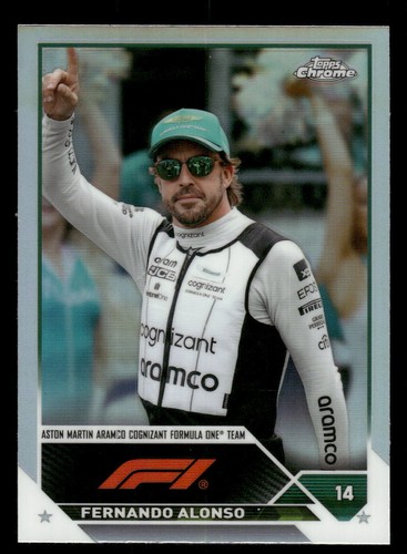2023 Topps Chrome Formula 1 FERNANDO ALONSO REFRACTOR #34 - Bild 1 von 2