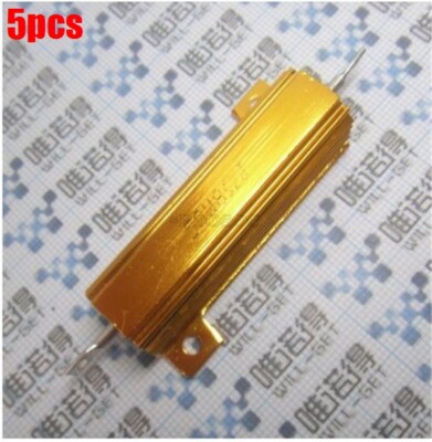5Pcs 50W Arcol Aluminium Clad Wirewound Resistor 1R 1Ohm fc