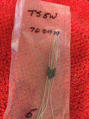 TS 5W TEPRO 1% RESISTORS 70 OHM 5 WATT 5 PCS NOS