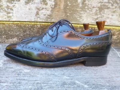 JOSEPH CHEANEY BROGUES SCHUHE SCHWARZ LEDER UK8 HERREN WOODSTOCK