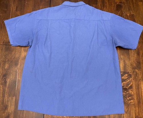 Health Central Hospital Orlando Health Blue Button Up Short Sleeve Shirt Mens XL - Picture 3 of 7