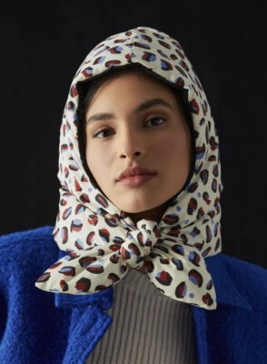 Anthropologie Maeve Leopard Print Puffer TRAPPER Hat NWOT $48