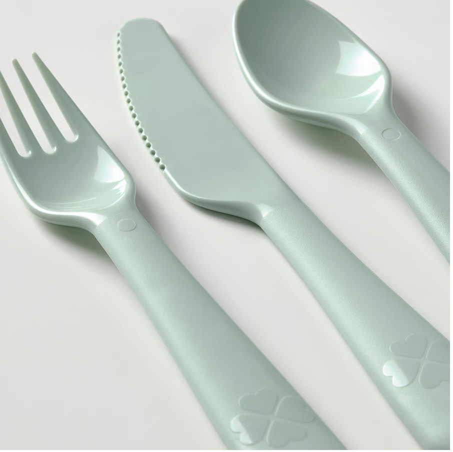 IKEA KALAS 18-piece flatware set Children Kids Plastic, mixed colors - NEW SALE!