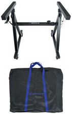 Rockville Z40W Z-Style Keyboard Stand Wheels Bag Fits Roland VR-09