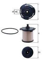 Mahle Original KX387D Kraftstofffilter FüR Ford