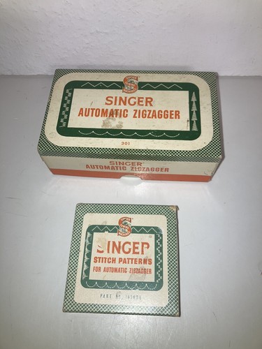 Singer Model 301 Automatic Zigzagger and 8 Singer Stitch Patterns
