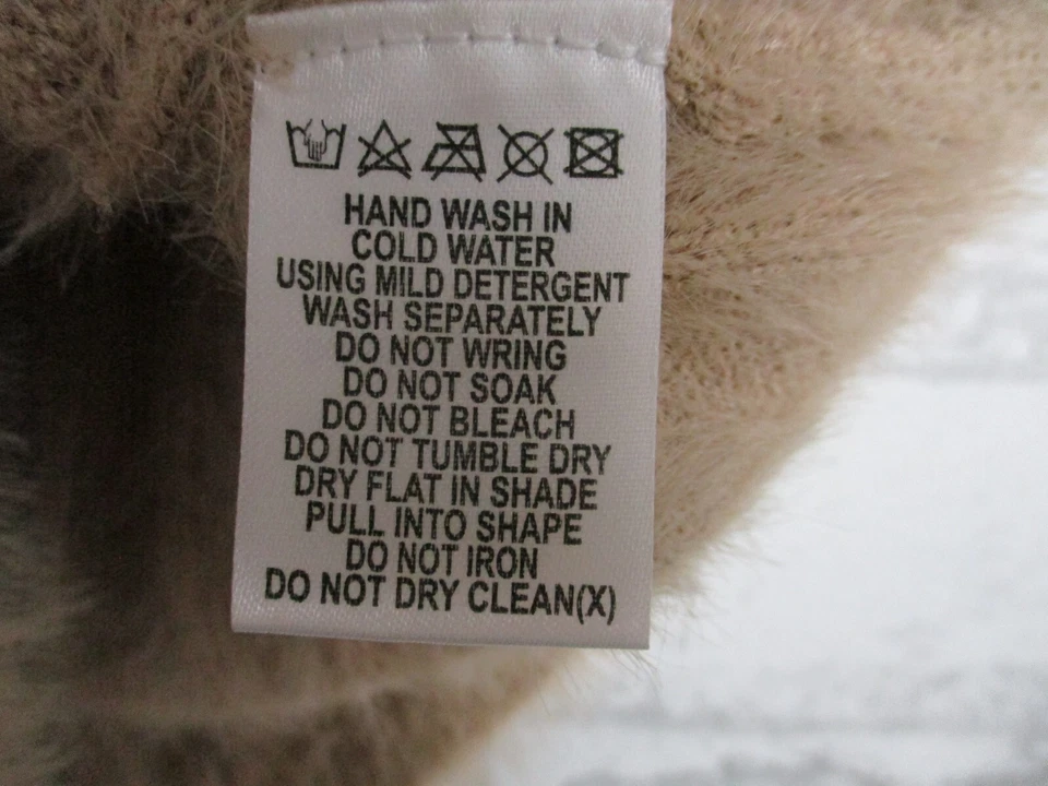 Meshki Mujer Cintura Alta Falda Lápiz, Midi Acanalado Piel Sintética Beige XS, 8 Foto 3 de 4