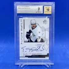 2006-07 SP Authentic Evgeni Malkin Future Watch Auto Beckett 9 mint auto 10