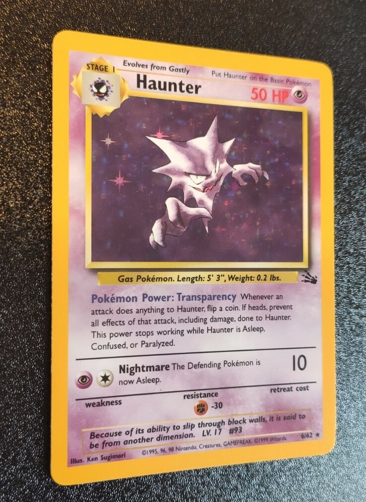 ポケモン - Haunter ゴースト 1ED 1st Edition 英語版 6/62 Haunter 6/62 Fossil Holo for sale online | eBay