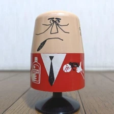 Suntory Whisky Uncle Torys Toothpick Holder Red 1970s Ad Promo Figure EX