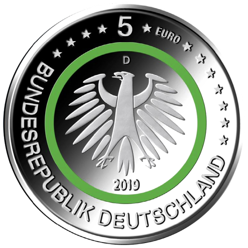 Euromünze 5 Euro Gemäßigte Zone D München 2019 - Deutschland - PP - Bild 4 von 4
