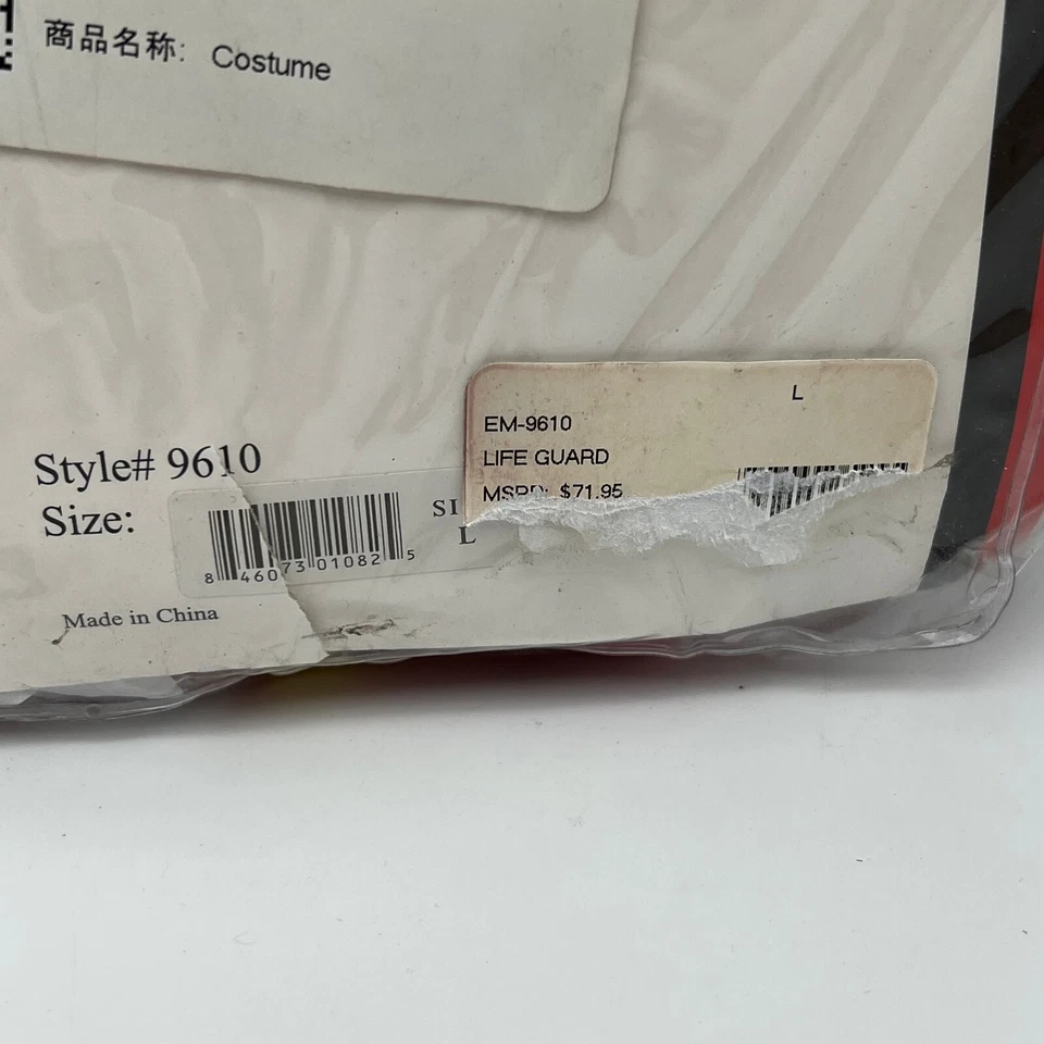 New Elegant Moments Beach Patrol Costume - Size L - Imagem 3 de 4