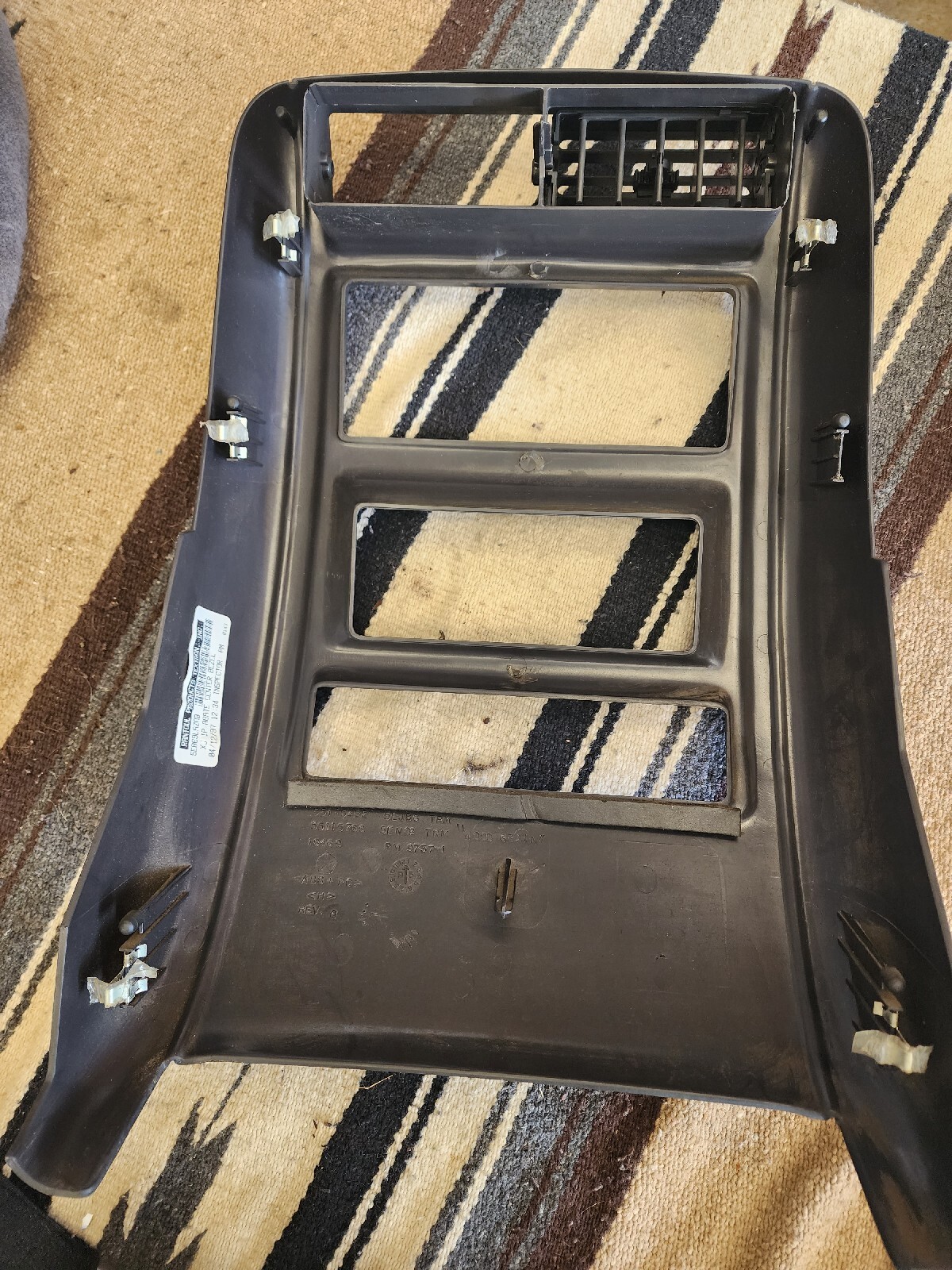 Jeep Cherokee XJ Sport Agate Center Dash Panel Radio Bezel Trim 1997