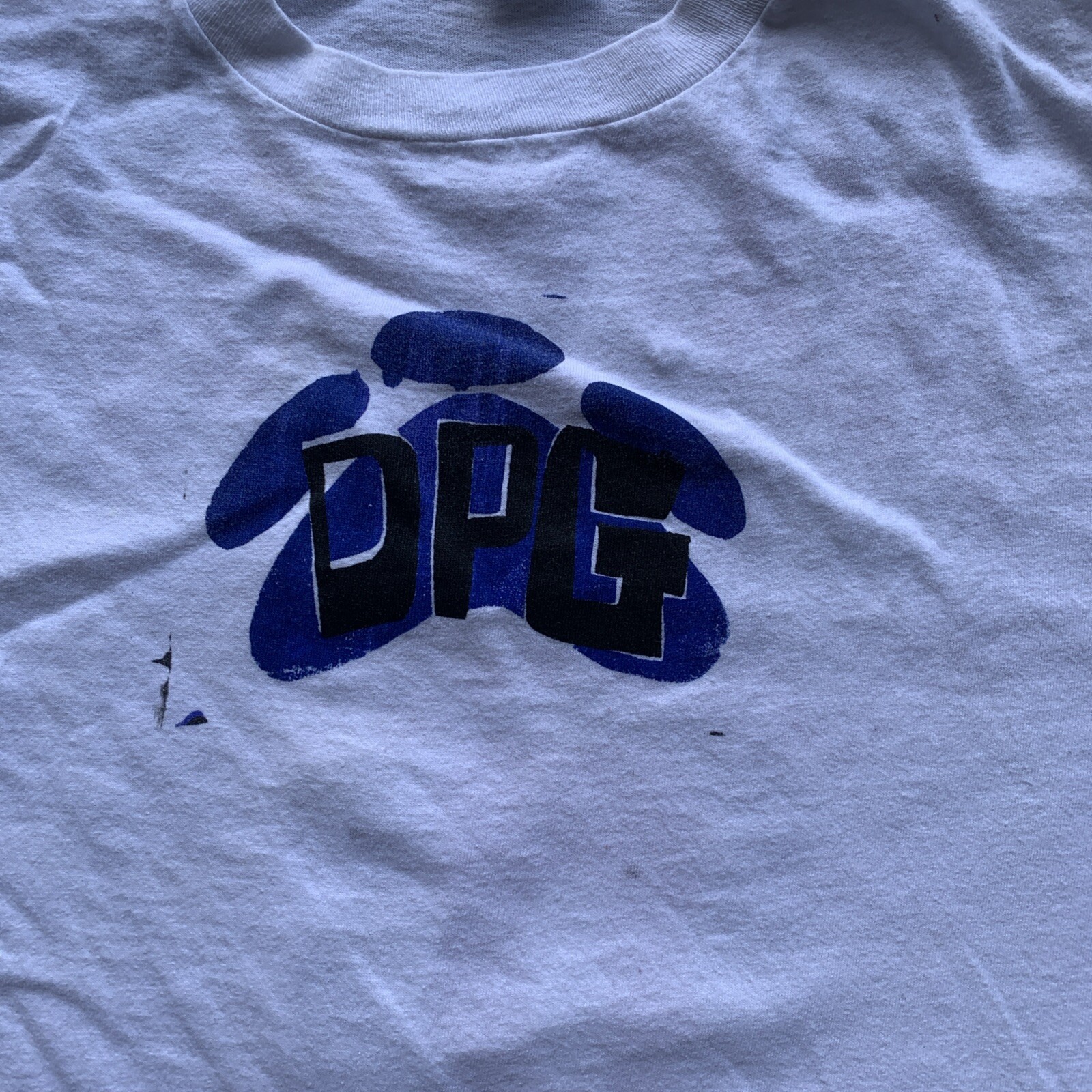 FILA Camicia rap vintage anni 80 90 fatta in casa bootleg snoop cane braccio della morte punto singolo XL