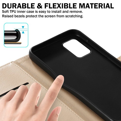 For Nokia G42 5G Case, Leather Wallet Flip Stand Phone Cover + Screen Protector - Picture 9 of 21