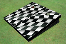 Checkered Flag Custom Cornhole Board
