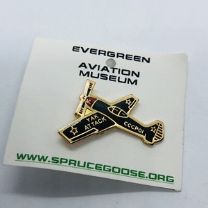 Evergreen Aviation Museum Oregon Souvenir Enamel Yak 50 Attack Fighter Jet Pin