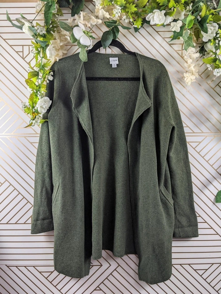j crew open front cardigan