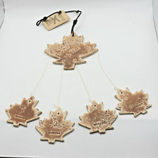 Porcelain Clay  Wind Chimes Handcrafted Canadian Maple Leaves Canada