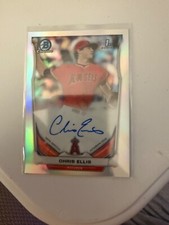 2014 Bowman Draft Chrome Draft Pick Autographs Refractor Chris Ellis #BCA-CE