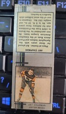1930's ART CHAPMAN Boston Bruins hockey Diamond Matchbook cover