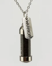 Earth's Tears Hawaiian Black Lava Sea Salt Protection Amulet & Necklace WARRIOR