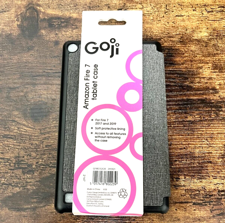 GOJI GFIRE7GY20 7" Amazon Fire 7 Smart Cover Trifold - Grey - Image 3 of 4