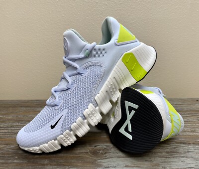 Nike Women's Free Metcon 4 Gym Shoes Grey Atomic Green White