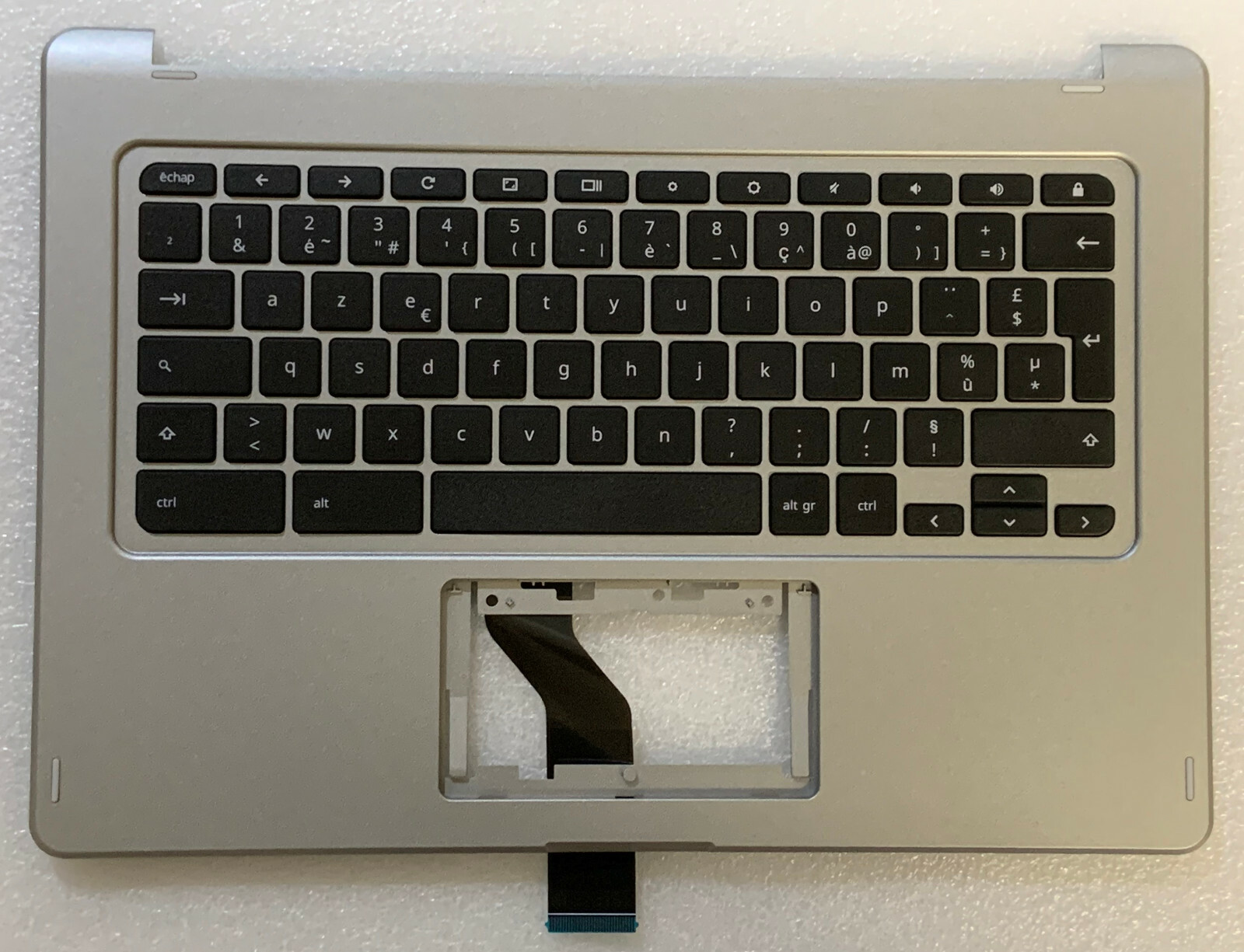 Clavier AZERTY Acer CB5-312T Topcase Argenté Haute Précision