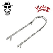 BICICLETTA LOWRIDER 18" LUNGA VINTAGE TRIPLA QUADRATA TORCITA ACCIAIO SISSY BAR IN CROMO