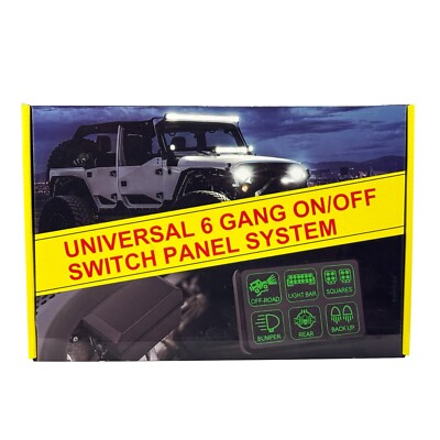 New 6 Gang ON/OFF Switch Panel Circuit Control Box With Panel For ...