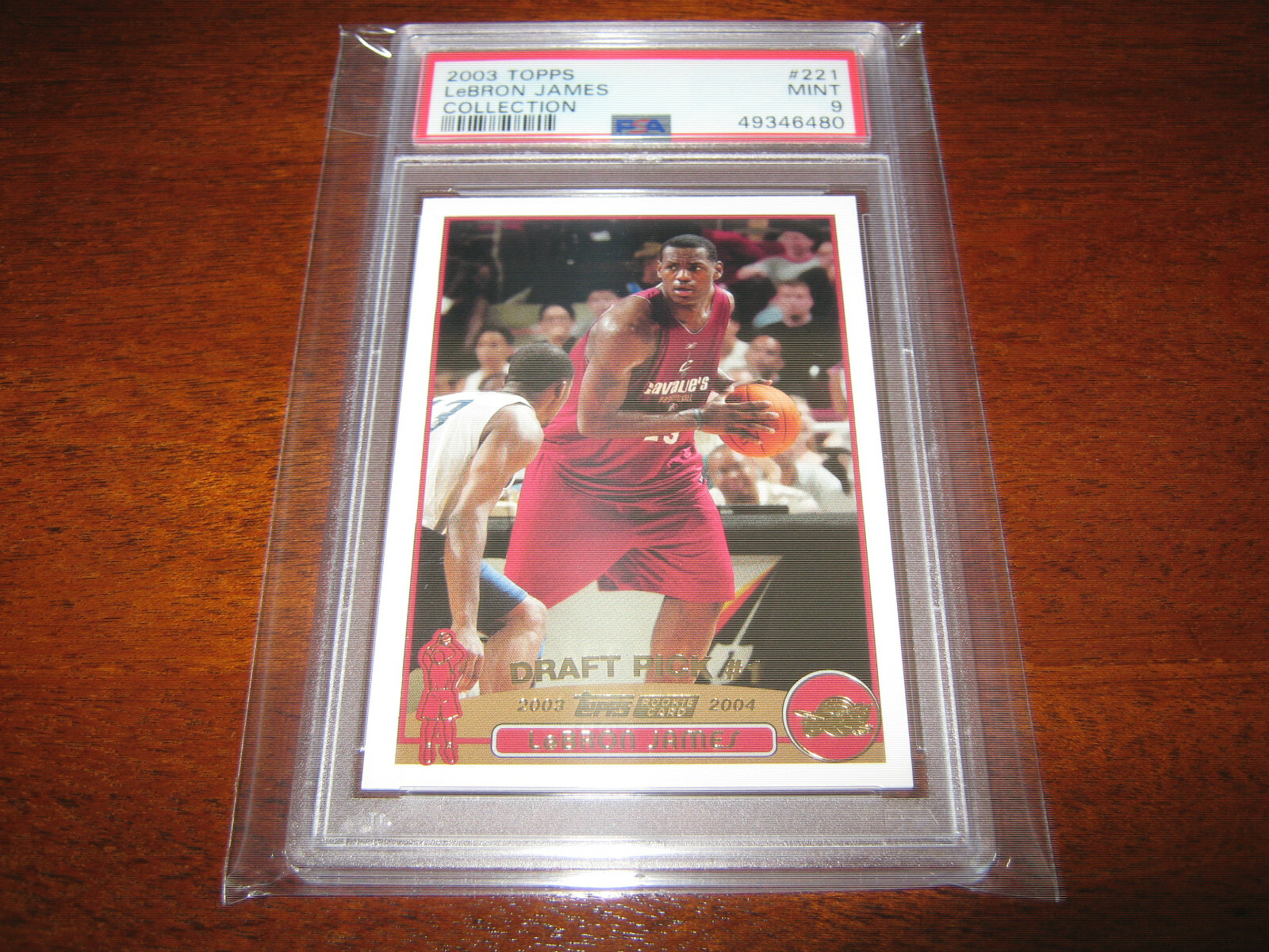 2003 TOPPS COLLECTION LeBRON JAMES #221 PSA 9 MINT Rookie Cleveland Cavaliers