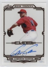 2019 Leaf Trinity Clear Auto Cameron Cannon #CA-CC2 Auto 0it8