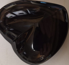 Black Glass Heart-Shaped  healing stone Decorative Collectible.