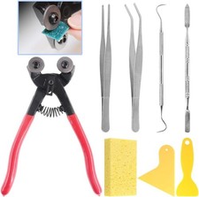 8 Pieces Mosaic Tools Set, Heavy Duty Double Wheeled Glass Mosaic Tile Cut