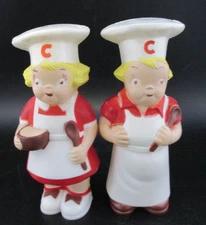 Campbell's Soup Kids Salt & Pepper Shakers Vintage Plastic