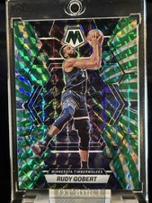 2022-23 Panini Mosaic Rudy Gobert #138 Green Swirl Mosaic Prizm /5