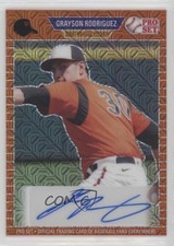 2021 Leaf Pro Set Metal 1989 Orange Mojo 3/3 Grayson Rodriguez #PA-GR1 Auto uk2