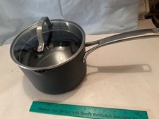 MADE USA NEW/OLD STOCK Calphalon "CLASSIC"  3.5 Qt NON STICK SAUCEPAN W/STRAINER
