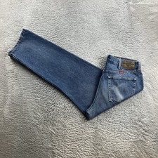 Pantalone jeans uomo vintage Wrangler W36 L29 blu denim regular fit dritto retrò