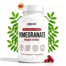 Alevia Pomegranate Capsules 60ct Organic Extract Antioxidant