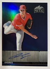 2026 LEAF METAL BASEBALL CHASE SHORES TRUE #1/1 STAINLESS AUTO CARD #SA-CS2