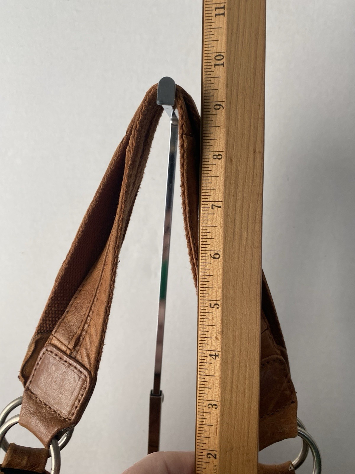 Genuine Leather Patchwork Tote Shoulder Crossbody… - image 8