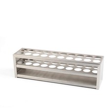 Stainless Steel Test Tube Rack 20-Holes for Dia. 21mm Tubes Laboratory